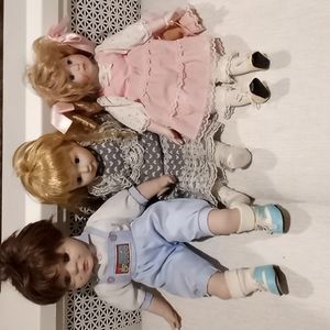 3 Porcelain Dolls
